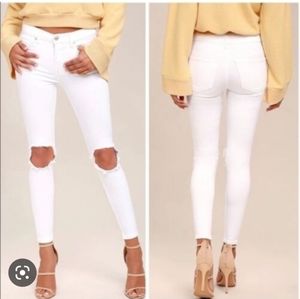 Free People white jeans